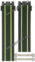 Черный каучуковый ремешок Tissot T610036559, без замка, для часов Tissot T-Race T092.417, T092.427 Nicky Hayden 2015 Limited Edition
