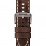 Коричневый кожаный ремешок Tissot T600043872 / T610044153, удлиненный, 22/22 XL, серая пряжка, для часов Tissot Gent XL T116.410.36.097.00