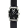 Черный кожаный ремешок Longines L682110219, теленок, лаковый, 14/14, без замка, для часов Longines Evidenza L2.155.0, L2.155.4