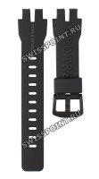 Черный полимерный ремешок Casio 10443951, черная пряжка, для часов Casio Pro Trek PRG-300, PRW-3000, PRW-3100
