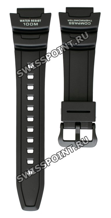 Черный полимерный ремешок Casio 10431875 для часов Casio SGW-500H-1B