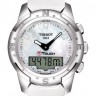 Белый кожаный ремешок Tissot T610032081, теленок, 21/18, интегрированный, без замка, для часов Tissot T-Touch II T047.220, T047220A