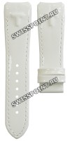 Белый кожаный ремешок Tissot T610032081, теленок, 21/18, интегрированный, без замка, для часов Tissot T-Touch II T047.220, T047220A