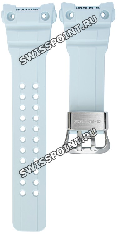 Белый полимерный ремешок Casio 10494983 для часов Casio GWN-1000E-8A