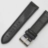 Черный кожаный ремешок Stailer 3581-2411 (24/22мм)