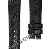 Черный кожаный ремешок Longines L682100612, 17/14, без замка, для часов Longines Agassiz L4.508.6, L4.508.7