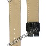 Черный кожаный ремешок Longines L682100612, 17/14, без замка, для часов Longines Agassiz L4.508.6, L4.508.7