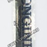 Черный кожаный ремешок Longines L682100612, 17/14, без замка, для часов Longines Agassiz L4.508.6, L4.508.7