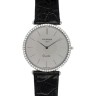 Черный кожаный ремешок Longines L682100612, 17/14, без замка, для часов Longines Agassiz L4.508.6, L4.508.7