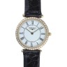 Черный кожаный ремешок Longines L682100612, 17/14, без замка, для часов Longines Agassiz L4.508.6, L4.508.7