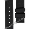Черный силиконовый ремешок Balmain B1732245, 18/16, с вырезом 9 мм, без замка, для часов Balmain Iconic 4351, 4353, 4355