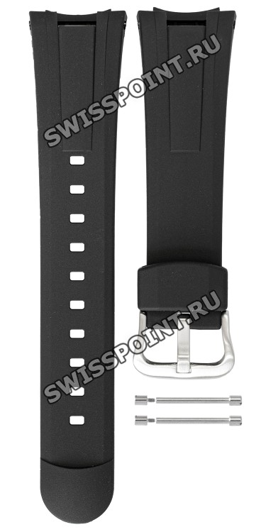 Черный полимерный ремешок Casio 10447496 для часов Casio EF-305-1A, EF-305-9A
