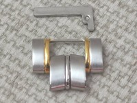 Стальное комбинированное звено браслета Tissot A660/760, сталь/жёлтый, для часов Sea Star T55.0.483.11, T55.0.483.21 Стальное комбинированное звено браслета Tissot A660/760, сталь/жёлтый, для часов Sea Star T55.0.483.11, T55.0.483.21