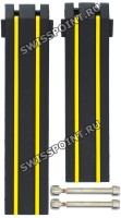Черный каучуковый ремешок Tissot T610036576, без замка, для часов Tissot T-Race T092.417, T092.427 MotoGP