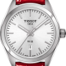 Красный кожаный ремешок Tissot T600044025 / T610044026, теленок, глянцевый, 16/14, стальная пряжка, для часов Tissot PR 100 T101.210, T101210