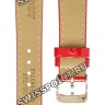 Красный кожаный ремешок Tissot T600044025 / T610044026, теленок, глянцевый, 16/14, стальная пряжка, для часов Tissot PR 100 T101.210, T101210