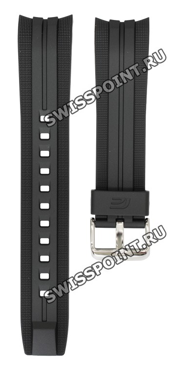Черный полимерный ремешок Casio 10571130 для часов Casio EFV-550P-1A