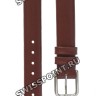 Бордовый кожаный ремешок Tissot T600020642, теленок, 10/10, с вырезом, стальная пряжка, для часов Tissot Flamingo T003.209, T003209A