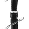 Черный кожаный ремешок Tissot T600028731, теленок, 22/18, белая прострочка, стальная пряжка, для часов Tissot V8 T039.417, T039417A