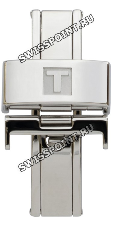 Стальной раскладной замок Tissot T640020854, 18 мм, для кожаного ремешка часов Tissot