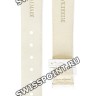 Белый кожаный ремешок Balmain B1732281, 14/12, с вырезом 9 мм, без замка, для часов Balmain 1818