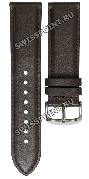 Коричневый кожаный ремешок Casio 10489219, 24/22, стальная пряжка, для часов Casio EFR-539L-7A