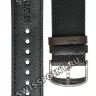 Коричневый кожаный ремешок Casio 10489219, 24/22, стальная пряжка, для часов Casio EFR-539L-7A