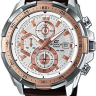 Коричневый кожаный ремешок Casio 10489219, 24/22, стальная пряжка, для часов Casio EFR-539L-7A