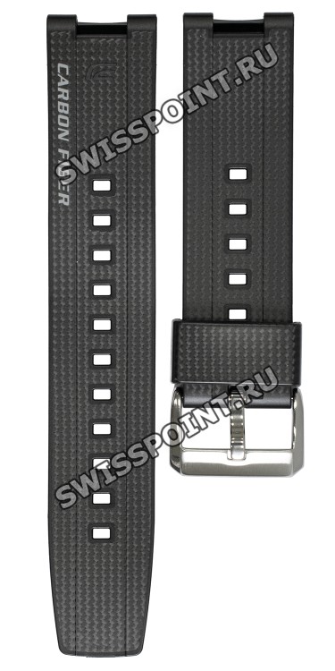 Черный карбоновый ремешок Casio 10448944 для часов Casio ERA-200RBP-1A RedBull Racing