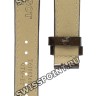 Коричневый лаковый кожаный ремешок Tissot T610036800, теленок, без замка, 16/14 мм, для часов Tissot Chemin Des Tourelles Powermatic 80 Lady T099.207
