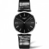 Черный кожаный ремешок Longines L682111048, теленок, удлиненный, 20/16 XL, без замка, для часов Longines La Grande Classique L4.755.1, L4.755.2, L4.755.4, L4.766.1, L4.766.2, L4.766.4, L4.766.6, L4.766.7, L4.770.0, L4.786.2, L4.786.4, L4.789.0, L4.908.1