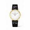 Черный кожаный ремешок Longines L682111048, теленок, удлиненный, 20/16 XL, без замка, для часов Longines La Grande Classique L4.755.1, L4.755.2, L4.755.4, L4.766.1, L4.766.2, L4.766.4, L4.766.6, L4.766.7, L4.770.0, L4.786.2, L4.786.4, L4.789.0, L4.908.1