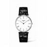 Черный кожаный ремешок Longines L682111048, теленок, удлиненный, 20/16 XL, без замка, для часов Longines La Grande Classique L4.755.1, L4.755.2, L4.755.4, L4.766.1, L4.766.2, L4.766.4, L4.766.6, L4.766.7, L4.770.0, L4.786.2, L4.786.4, L4.789.0, L4.908.1