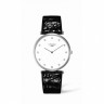 Черный кожаный ремешок Longines L682111048, теленок, удлиненный, 20/16 XL, без замка, для часов Longines La Grande Classique L4.755.1, L4.755.2, L4.755.4, L4.766.1, L4.766.2, L4.766.4, L4.766.6, L4.766.7, L4.770.0, L4.786.2, L4.786.4, L4.789.0, L4.908.1