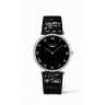 Черный кожаный ремешок Longines L682111048, теленок, удлиненный, 20/16 XL, без замка, для часов Longines La Grande Classique L4.755.1, L4.755.2, L4.755.4, L4.766.1, L4.766.2, L4.766.4, L4.766.6, L4.766.7, L4.770.0, L4.786.2, L4.786.4, L4.789.0, L4.908.1