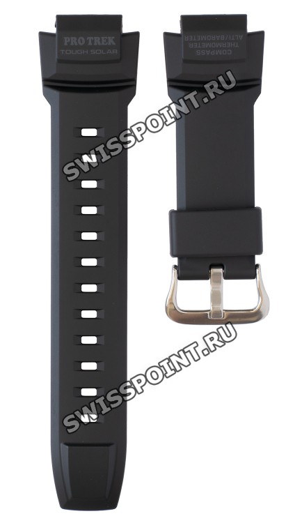 Черный полимерный ремешок Casio 10450938, стальная пряжка, для часов Casio Pro Trek PRG-270-1A