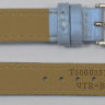 Голубой кожаный ремешок Tissot T600035188, теленок, 12/12, с вырезом, стальная пряжка, для часов Tissot Pinky T084.210