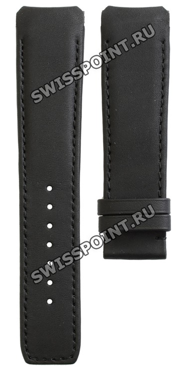 Черный кожаный ремешок Tissot T610035306, теленок, 22/20, интегрированный, без замка, для часов Tissot T-Touch Solar T091.420, T091420A, T110.420