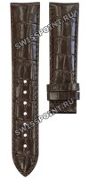Коричневый кожаный ремешок Certina C610014871, имитация крокодила, 20/18, без замка, для часов Certina DS Podium С536.7029