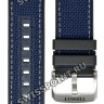 Синий каучуковый ремешок Tissot T604047161 с тканевой накладкой, 22/22, стальная пряжка, для часов Tissot T-Sport T125.617.17.051.03 Supersport Chrono