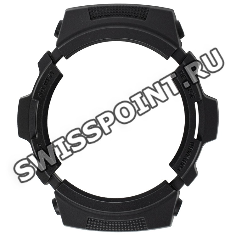 Черный рант корпуса часов Casio 10643679 для часов Casio AWG-100BR-1A, AWG-100R-1A, AWG-101FP-4A, AWG-M100A-1A, AWG-M100B-1A, AWG-M100BC-1A, AWG-M100BC-1G, AWG-M100BC-2A, AWG-M100SBB-1A, AWG-M100SF-1A4, AWG-M100SLT-1A, AWR-M100A-1A, AWR-M100B-1A