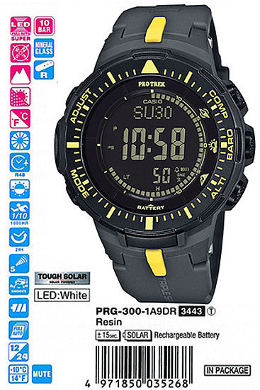 CASIO PRO TREK PRG-300-1A9