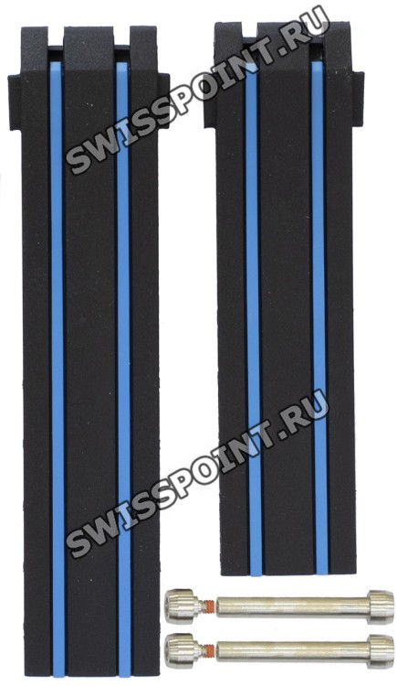 Черный каучуковый ремешок Tissot T610037924, без замка, для часов Tissot T-Race T092.417, T092.427 Tito Rabat 2016 Limited Edition