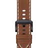 Коричневый кожаный ремешок Tissot T600044978 / T610044979, теленок, 22/22, черная пряжка, для часов Tissot SuperSport Chrono T125.617.36.051.01