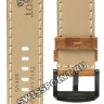 Коричневый кожаный ремешок Tissot T600044978 / T610044979, теленок, 22/22, черная пряжка, для часов Tissot SuperSport Chrono T125.617.36.051.01