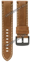 Коричневый кожаный ремешок Tissot T600044978 / T610044979, теленок, 22/22, черная пряжка, для часов Tissot SuperSport Chrono T125.617.36.051.01