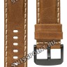 Коричневый кожаный ремешок Tissot T600044978 / T610044979, теленок, 22/22, черная пряжка, для часов Tissot SuperSport Chrono T125.617.36.051.01