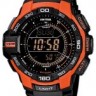 Черный полимерный ремешок Casio 10450942, стальная пряжка, для часов Casio Pro Trek PRG-270-1E, PRG-270-4E