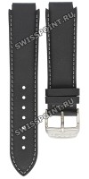 Черный кожаный ремешок Tissot T600013436, 22/20, с вырезом, теленок, стальная пряжка, для часов Tissot Atollo S463