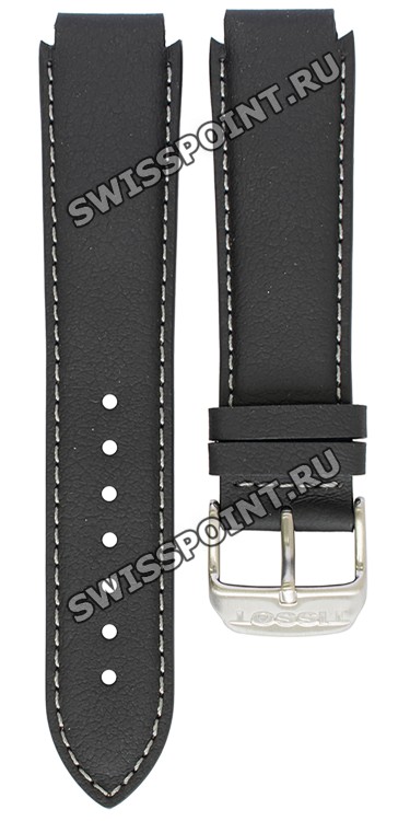 Черный кожаный ремешок Tissot T600013436, 22/20, с вырезом, теленок, стальная пряжка, для часов Tissot Atollo S463